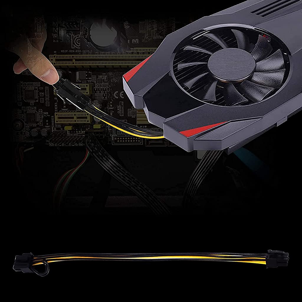 Eleboat® PCI-E 8 Pin Female to Dual 8 Pin (6+2) Male PCI Express 12.5 Inches (6 Pack) Eleboat® PCI-E 8 Pin Female to Dual 8 Pin (6+2) Male PCI Express 12.5 Inches (6 Pack)